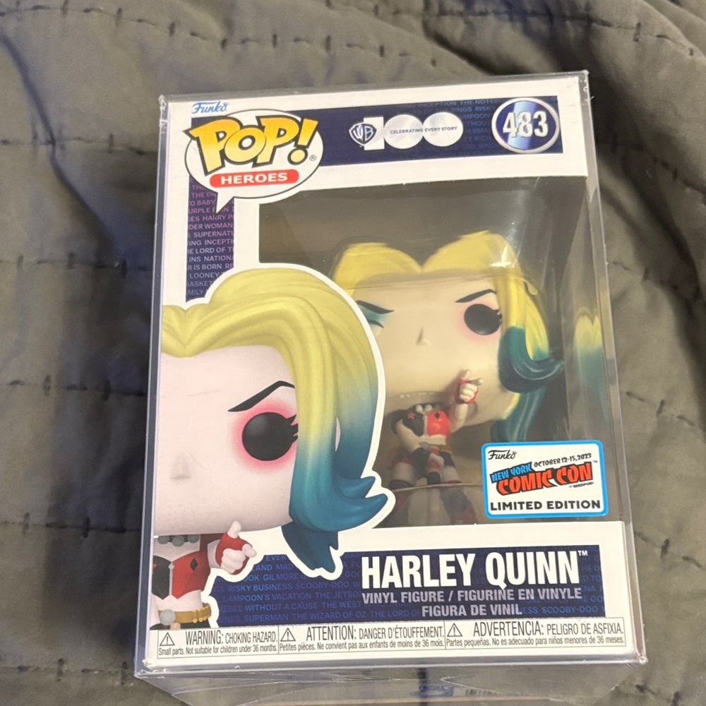 Funko Pop Harley Quinn with Blonde and Blue Hair